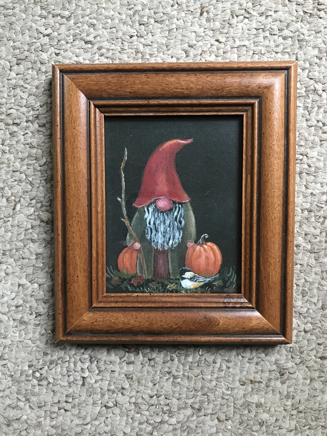 Fall gnome with pumpkins 4x5”