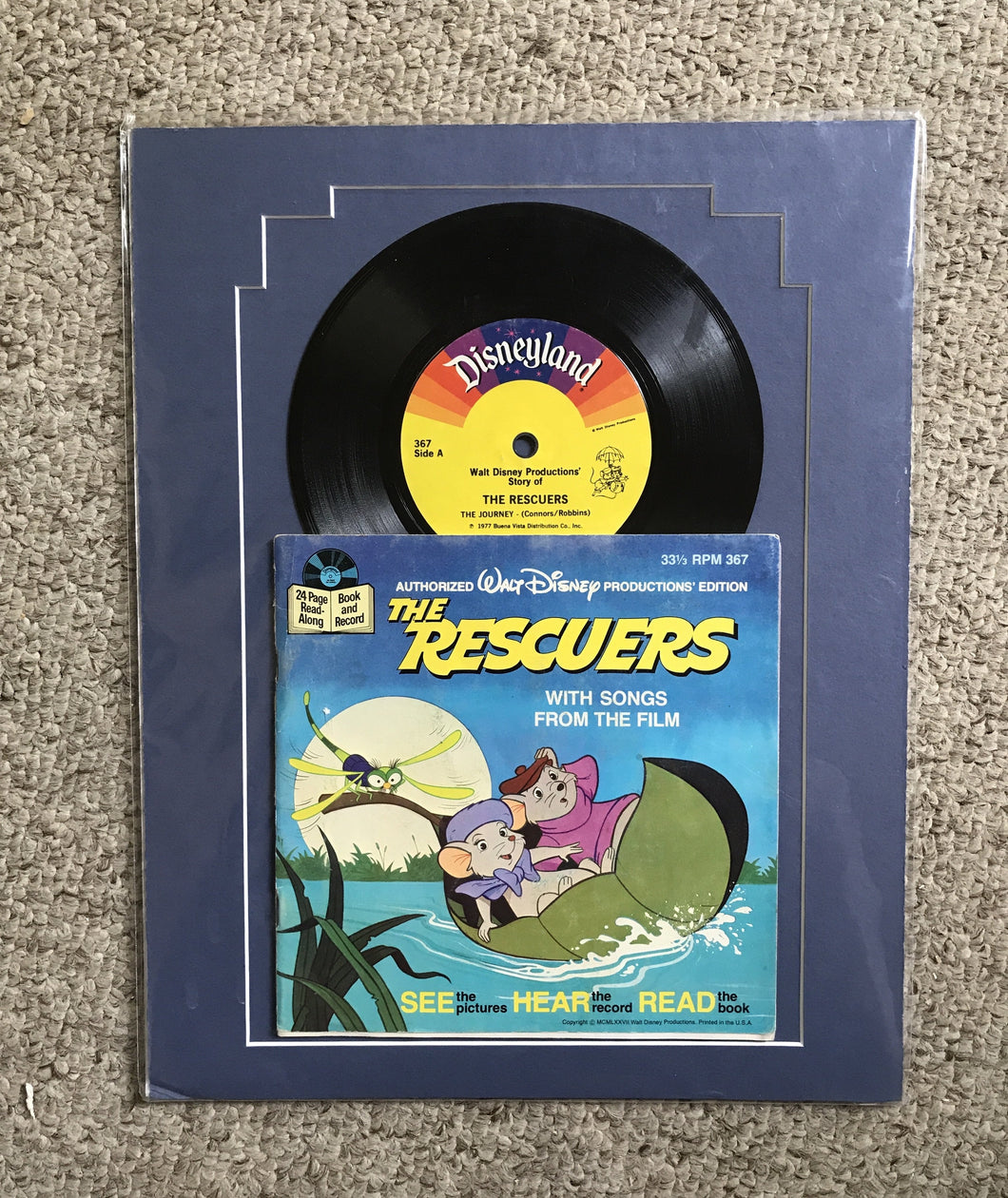 The Rescuers book and record from 70’s